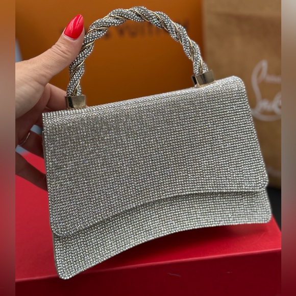 Rhinestone mini handheld and crossbody handbag - Picture 14 of 16